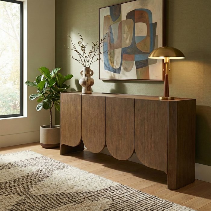 Meridian Furniture - Ember Brown Solid Wood Sideboard/Buffet - 77072Brown - GreatFurnitureDeal