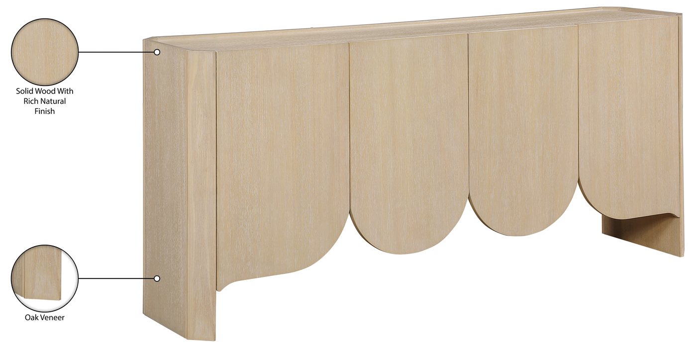 Meridian Furniture - Ember Natural Solid Wood Sideboard/Buffet - 77072Natural - GreatFurnitureDeal