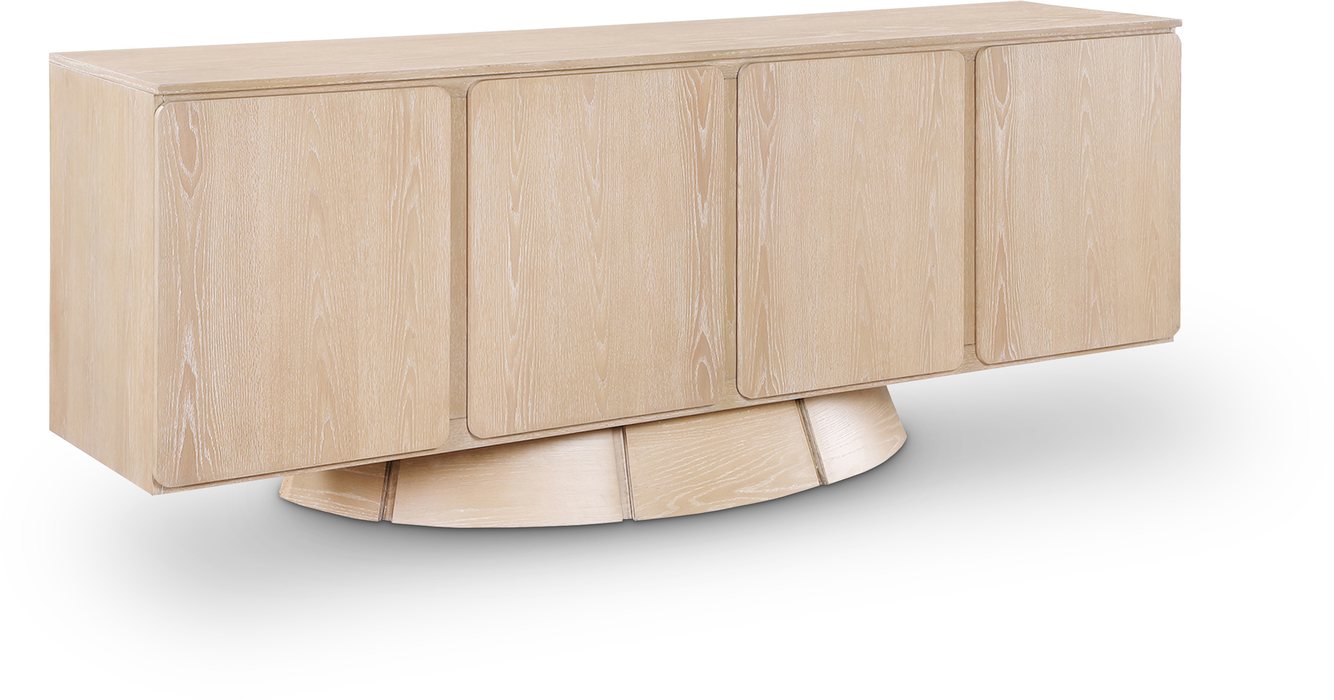 Meridian Furniture - Bellona Natural Oak Veneer Sideboard / Buffet - 77091Natural - GreatFurnitureDeal