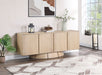 Meridian Furniture - Bellona Natural Oak Veneer Sideboard / Buffet - 77091Natural - GreatFurnitureDeal