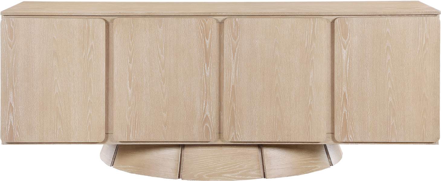 Meridian Furniture - Bellona Natural Oak Veneer Sideboard / Buffet - 77091Natural - GreatFurnitureDeal
