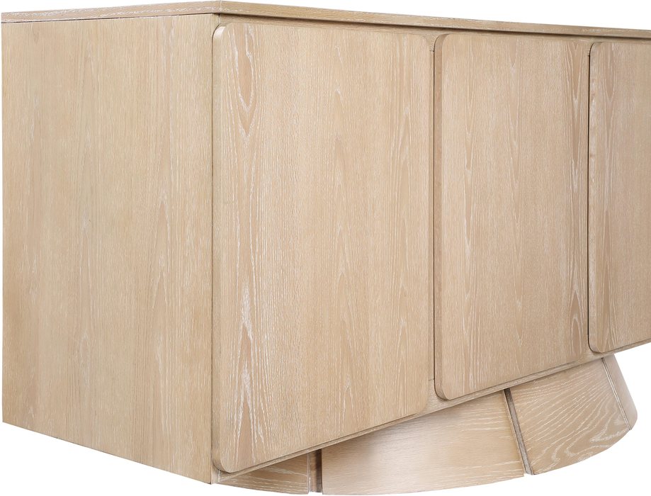 Meridian Furniture - Bellona Natural Oak Veneer Sideboard / Buffet - 77091Natural - GreatFurnitureDeal