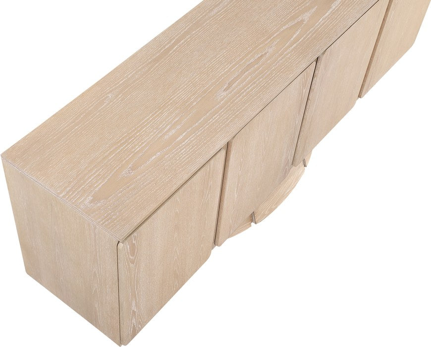 Meridian Furniture - Bellona Natural Oak Veneer Sideboard / Buffet - 77091Natural - GreatFurnitureDeal