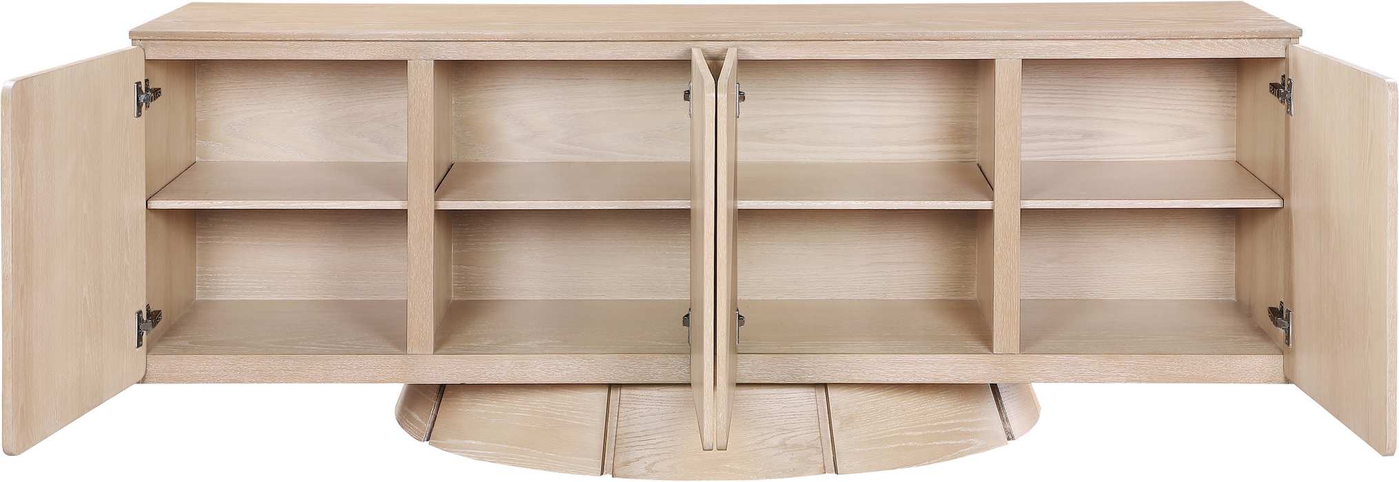Meridian Furniture - Bellona Natural Oak Veneer Sideboard / Buffet - 77091Natural - GreatFurnitureDeal