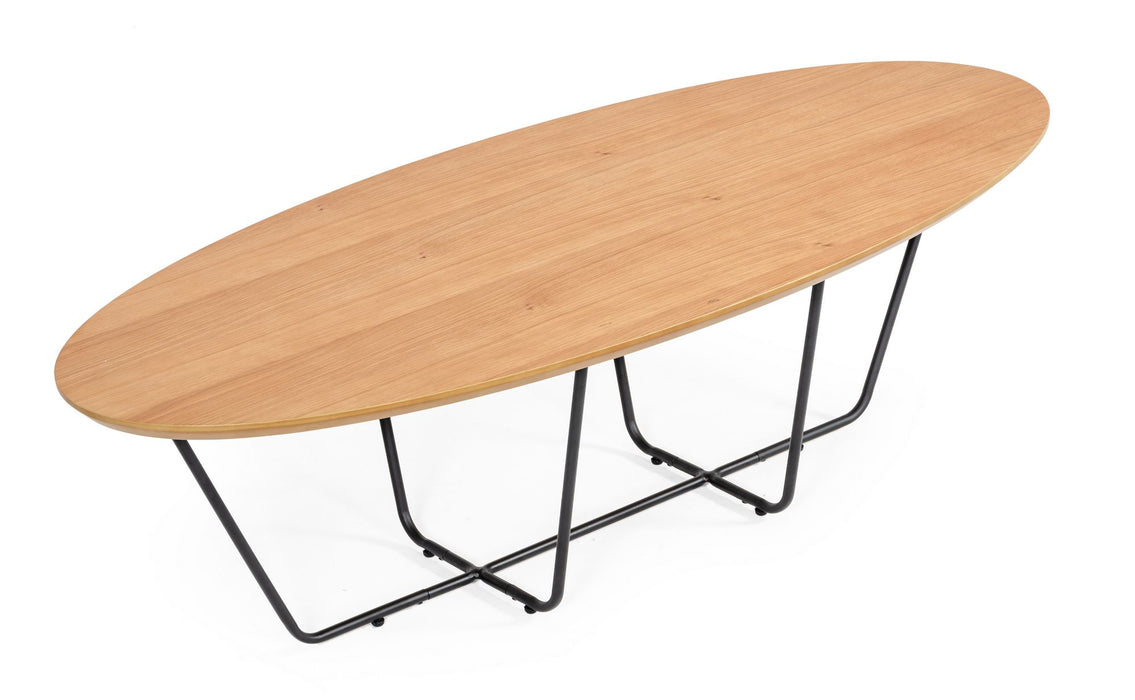 VIG Furniture - Modrest Esther Industrial Large Oak Coffee Table - VGEDOVAL214003 - GreatFurnitureDeal