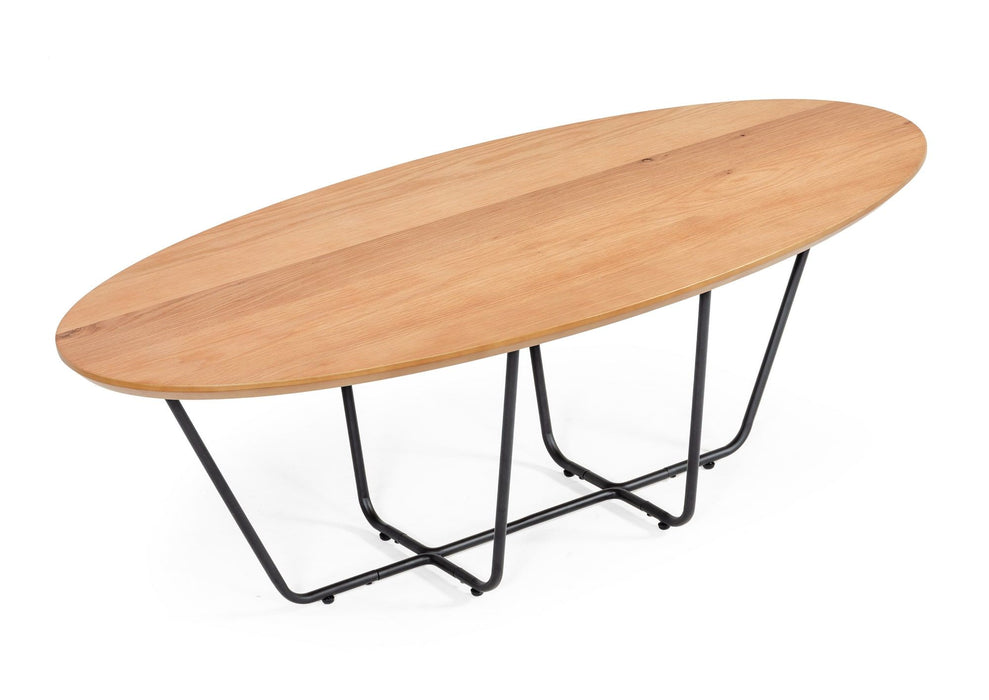 VIG Furniture - Modrest Esther Industrial Small Oak Coffee Table - VGEDOVAL312005 - GreatFurnitureDeal