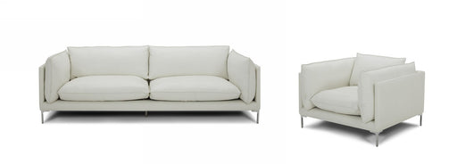 VIG Furniture - Divani Casa Harvest - Modern White Full Leather Sofa Set - VGKKKF2627-L2927-SET - GreatFurnitureDeal