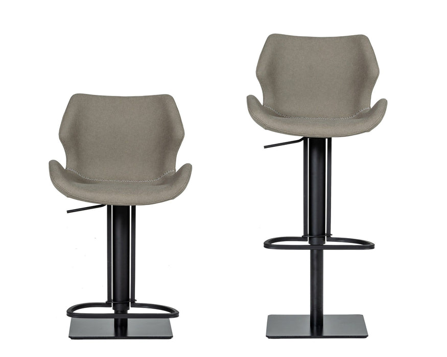 VIG Furniture - Modrest Jaffee Industrial Grey Eco-Leather Bar Stool - VGHR5404GB