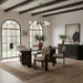 Meridian Furniture - Caldra 94" Brown Oak Veneer And Solid Wood Dining Table - 772Brown-T - GreatFurnitureDeal
