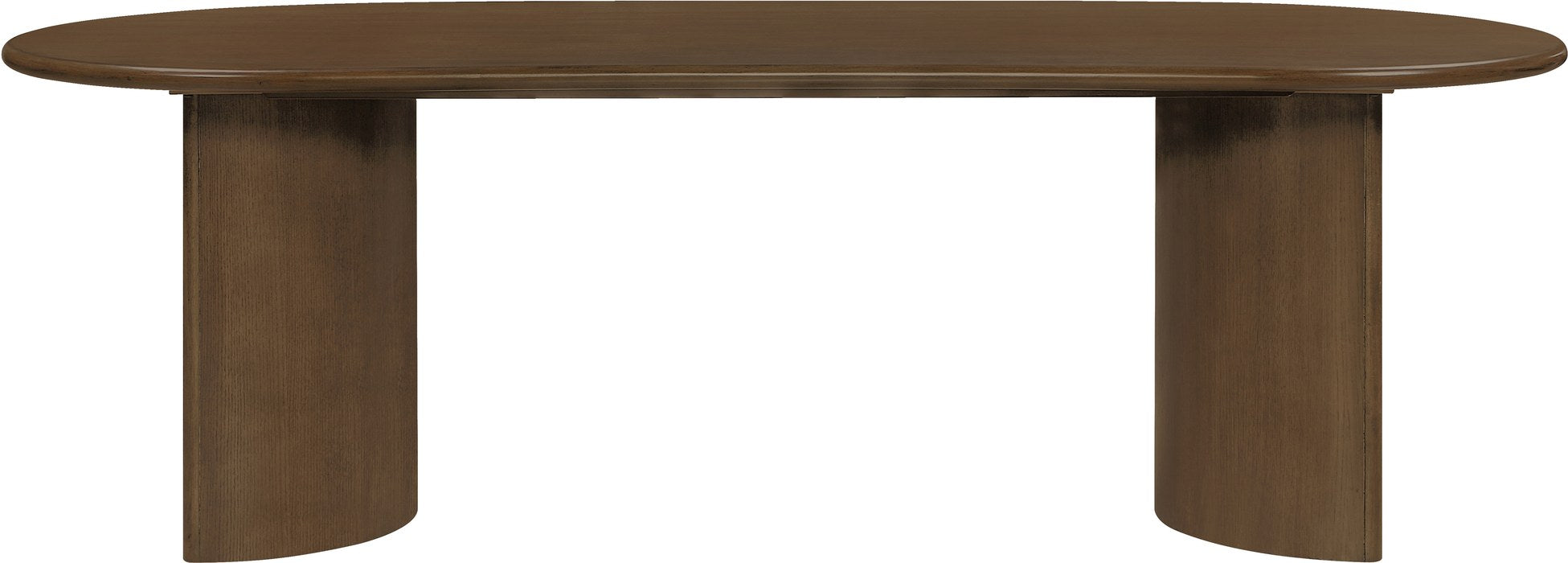 Meridian Furniture - Caldra 94" Brown Oak Veneer And Solid Wood Dining Table - 772Brown-T - GreatFurnitureDeal