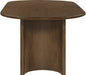Meridian Furniture - Caldra 94" Brown Oak Veneer And Solid Wood Dining Table - 772Brown-T - GreatFurnitureDeal