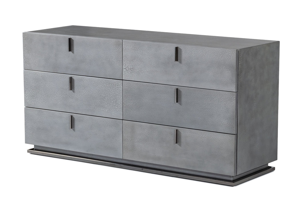 VIG Furniture - Modrest Buckley Modern Grey Crackle Dresser - VGVCJ2003-DRS - GreatFurnitureDeal