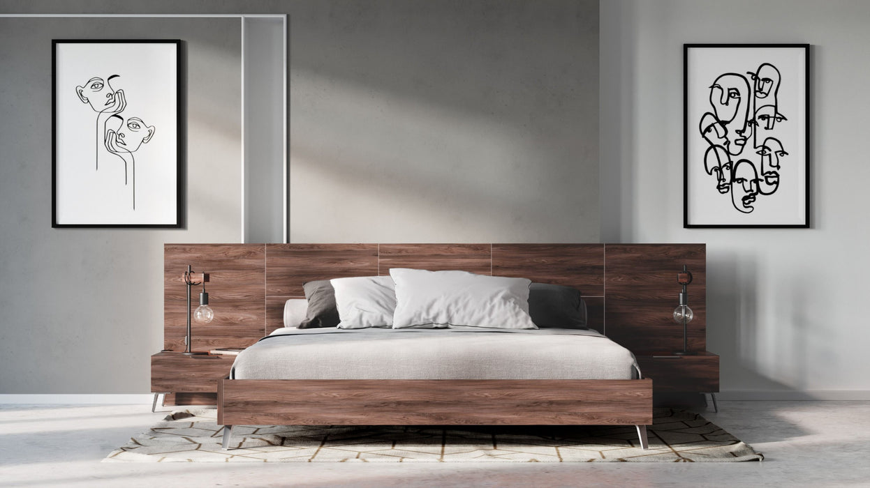 VIG Furniture - Nova Domus Brooklyn Italian Modern Walnut Queen Bedroom Set - VGACBROOKLYN-SET-Q - GreatFurnitureDeal