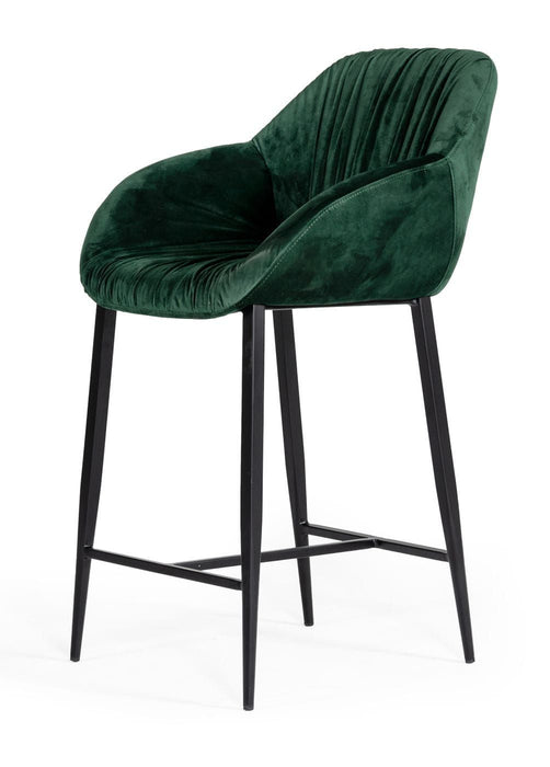 VIG Furniture - Modrest Katrina Modern Green Fabric Bar Stool - VGEUMC-9389CH-BS