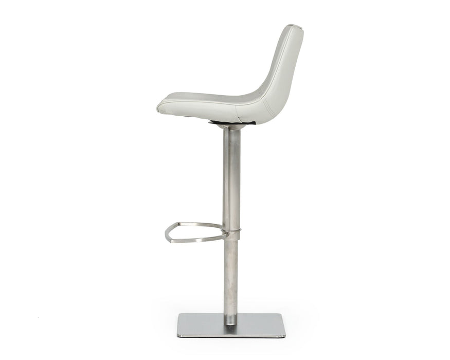 VIG Furniture - Modrest Manning Modern Light Grey Bar Stool - VGHR5362/GB-LTGRY-BS