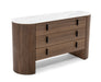 VIG Furniture - Modrest Chelton Contemporary White Ceramic & Walnut Dresser - VGHB351C-WAL-DRS - GreatFurnitureDeal