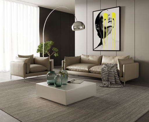 VIG Furniture - Divani Casa Harvest Modern Taupe Full Leather Sofa - VGKKKF2627-TP-S - GreatFurnitureDeal