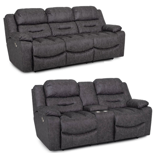 Franklin Furniture - 788 Decker 2 Piece Reclining Sofa Set in Easter Slate - 78842-834-SLATE - GreatFurnitureDeal