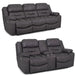 Franklin Furniture - 788 Decker 2 Piece Reclining Sofa Set in Easter Slate - 78842-834-SLATE - GreatFurnitureDeal