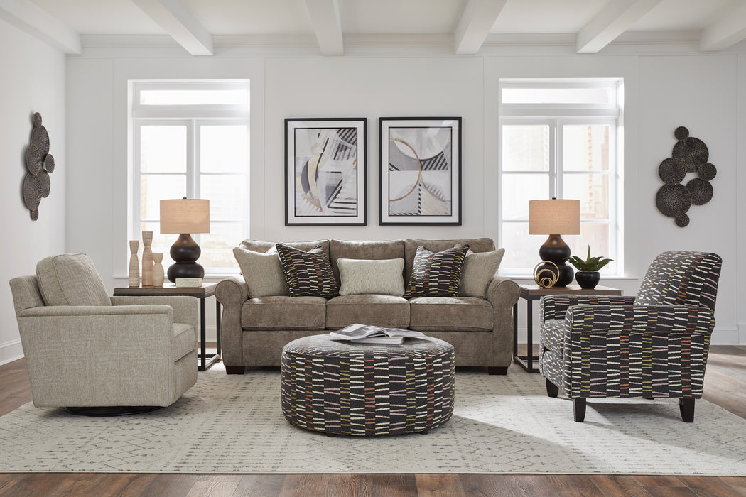 Southern Home Furnishings - Chandler Sofa in Mushroom - 7901-00KP Chandler Mushroom - GreatFurnitureDeal