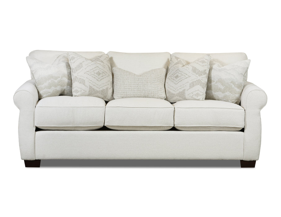 Southern Home Furnishings - Hobnob Sofa in Off-White - 7901-00KP Hobnob Cotton Sofa - GreatFurnitureDeal