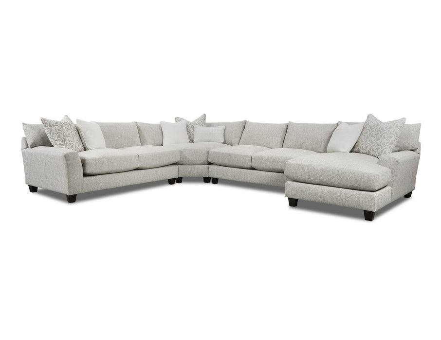 Southern Home Furnishings - Durango RAF Chaise Sectional in Beige - 7902-26R 29 16KP 21L Durango Moose RAF Chaise Sectional - GreatFurnitureDeal