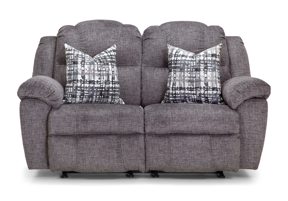 Franklin Furniture - Victory 2 Piece Reclining Sofa Set in Brannon Gray - 77342-323-Brannon Gray