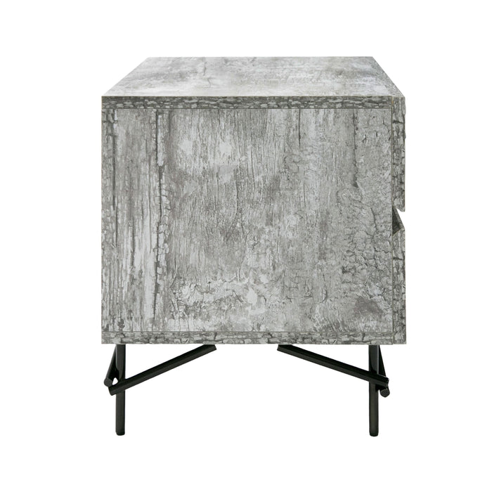 VIG Furniture - Nova Domus Aria Italian Modern Multi Grey with texture Nightstand - VGAC-ARIA-NS - GreatFurnitureDeal