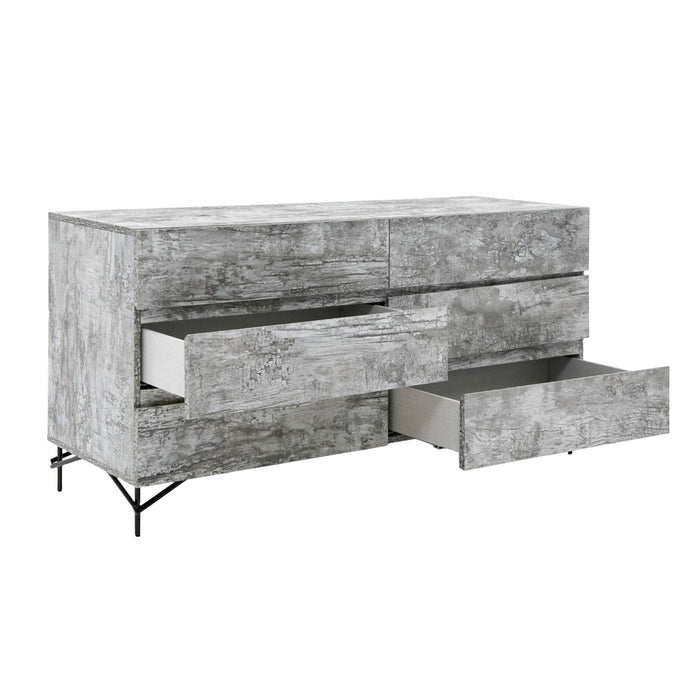 VIG Furniture - Nova Domus Aria Italian Modern Multi Grey with texture Dresser - VGAC-ARIA-DRESSER
