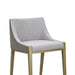 VIG Furniture - Modrest Fairview Contemporary Grey Brass Counter Stool (Set of 2) - VGGA-6947CH-C-GRY-CS - GreatFurnitureDeal