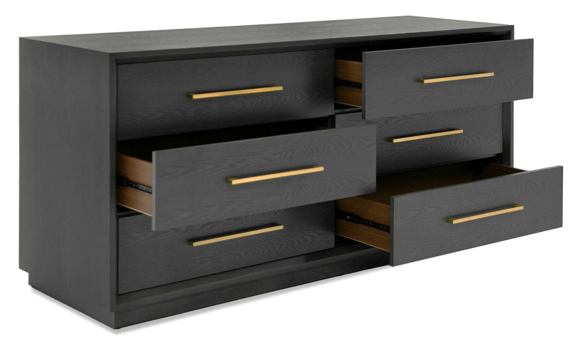 VIG Furniture - Modrest Manhattan Contemporary Grey and Gold Dresser - VGMA-BR-127-DR