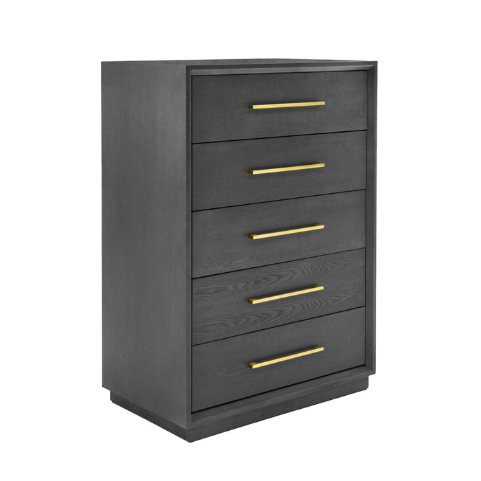 VIG Furniture - Modrest Manhattan Contemporary Grey and Gold Chest - VGMA-BR-127-CH