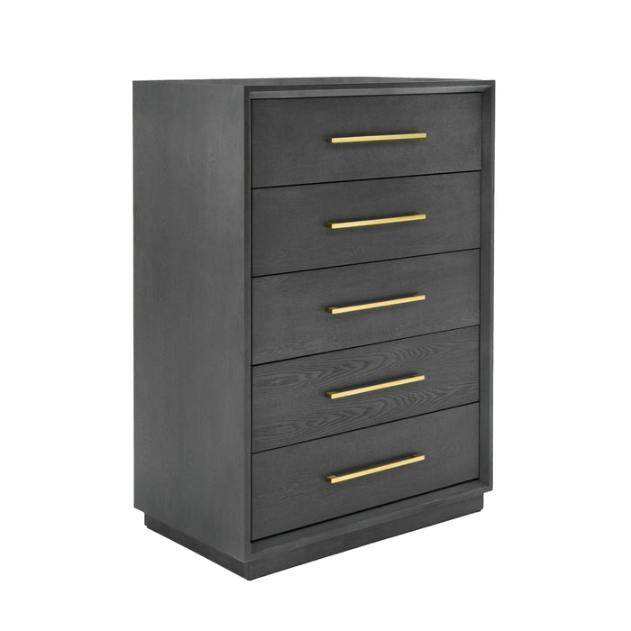 VIG Furniture - Modrest Manhattan Contemporary Grey and Gold Chest - VGMA-BR-127-CH - GreatFurnitureDeal