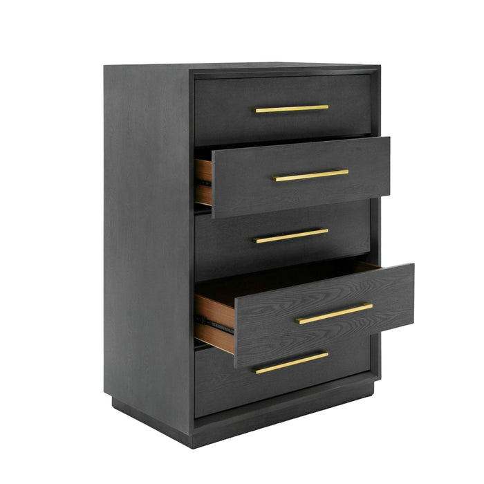 VIG Furniture - Modrest Manhattan Contemporary Grey and Gold Chest - VGMA-BR-127-CH - GreatFurnitureDeal