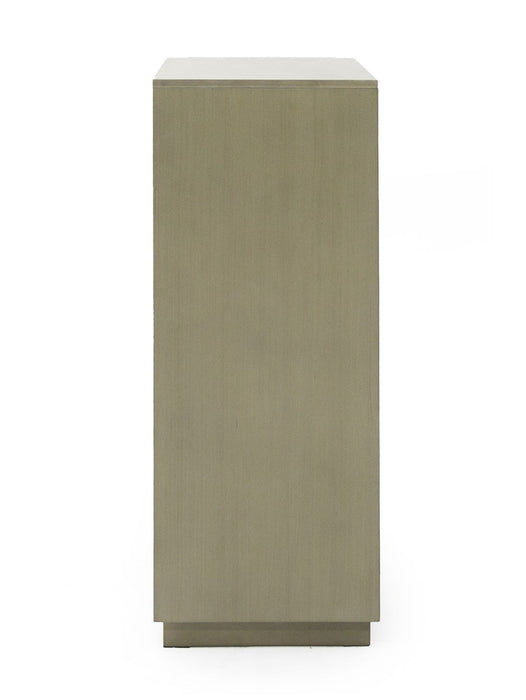 VIG Furniture - Modrest Nixa - Modern Wide Birch + Brushed Bronze Chest - VGVC-J1909-5H-L-BIR