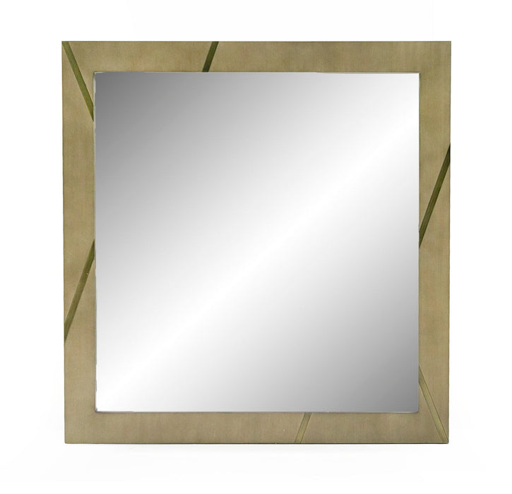 VIG Furniture - Modrest Nixa - Modern Birch + Brushed Bronze Mirror - VGVC-J1909-M-L-BIR - GreatFurnitureDeal