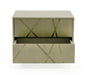 VIG Furniture - Modrest Nixa - Modern Wide Birch + Brushed Bronze Nightstand - VGVC-N1909-L-BIR - GreatFurnitureDeal