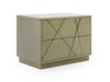 VIG Furniture - Modrest Nixa - Modern Wide Birch + Brushed Bronze Nightstand - VGVC-N1909-L-BIR - GreatFurnitureDeal