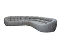 VIG Furniture - Divani Casa Yolonda Modern Light Grey Curved Sectional Sofa - VGEV-2126B-LGRY-SECT - GreatFurnitureDeal