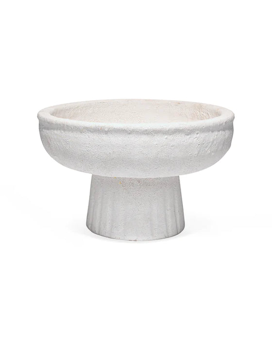 Jamie Young Company - Aegean Pedestal Bowl - Small - 7AEGE-SMWH