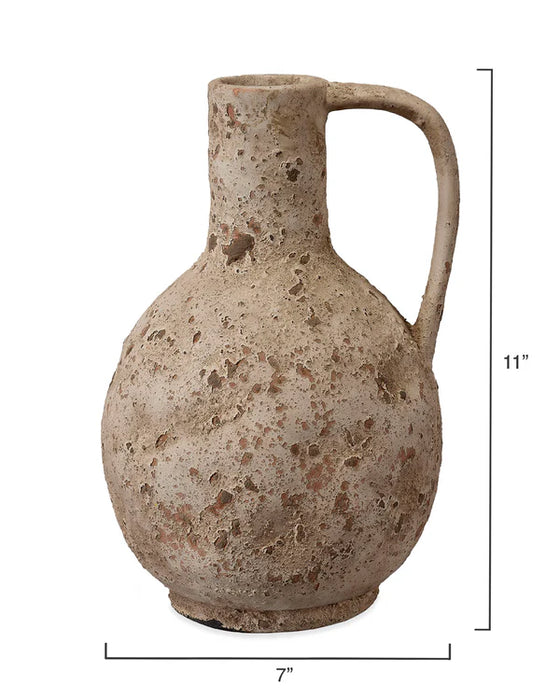 Jamie Young Company - Branch Decorative Vase in Beige Antiqued Ceramic - 7BRAN-VABE - GreatFurnitureDeal