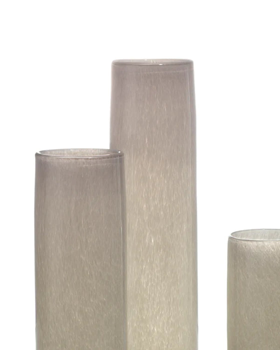 Jamie Young Company - Gwendolyn Hand Blown Vases (Set Of 3) - Grey - 7GWEN-VAGR - GreatFurnitureDeal