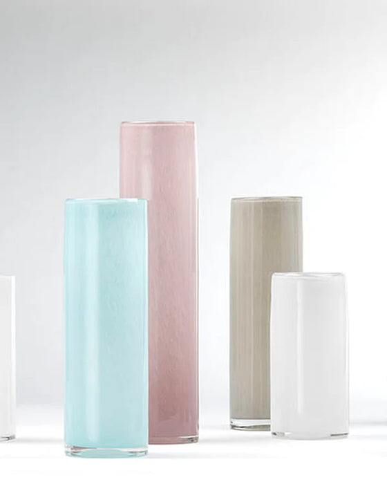Jamie Young Company - Gwendolyn Hand Blown Vases (Set Of 3) - Pink - 7GWEN-VAPI - GreatFurnitureDeal