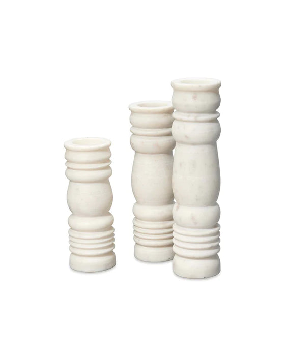 Jamie Young Company -  Monument Candlesticks (Set of 3) - 7MONU-CSWH