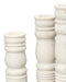 Jamie Young Company -  Monument Candlesticks (Set of 3) - 7MONU-CSWH - GreatFurnitureDeal
