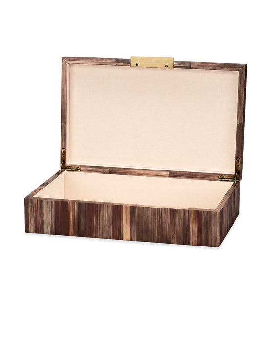 Jamie Young Company - Palm Marquetry Box - 7PALM-BOBR - GreatFurnitureDeal