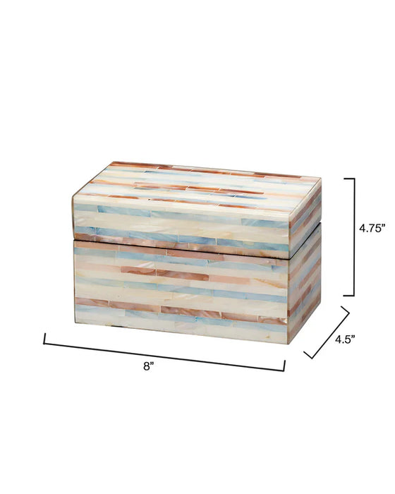 Jamie Young Company - Roosevelt Small Box in Mixed Blue - 7ROOS-BLSM - GreatFurnitureDeal