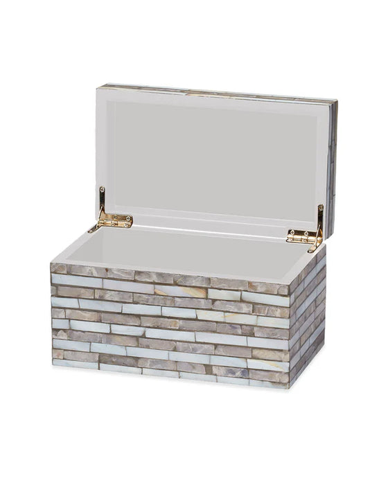 Jamie Young Company - Roosevelt Small Box in Mixed Grey - 7ROOS-GRSM - GreatFurnitureDeal