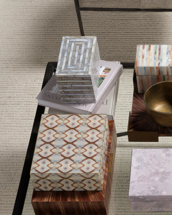 Jamie Young Company - Roosevelt Small Box in Mixed Grey - 7ROOS-GRSM - GreatFurnitureDeal