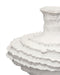 Jamie Young Company - Ruffle Vase in Matte White - 7RUFF-VAWH - GreatFurnitureDeal